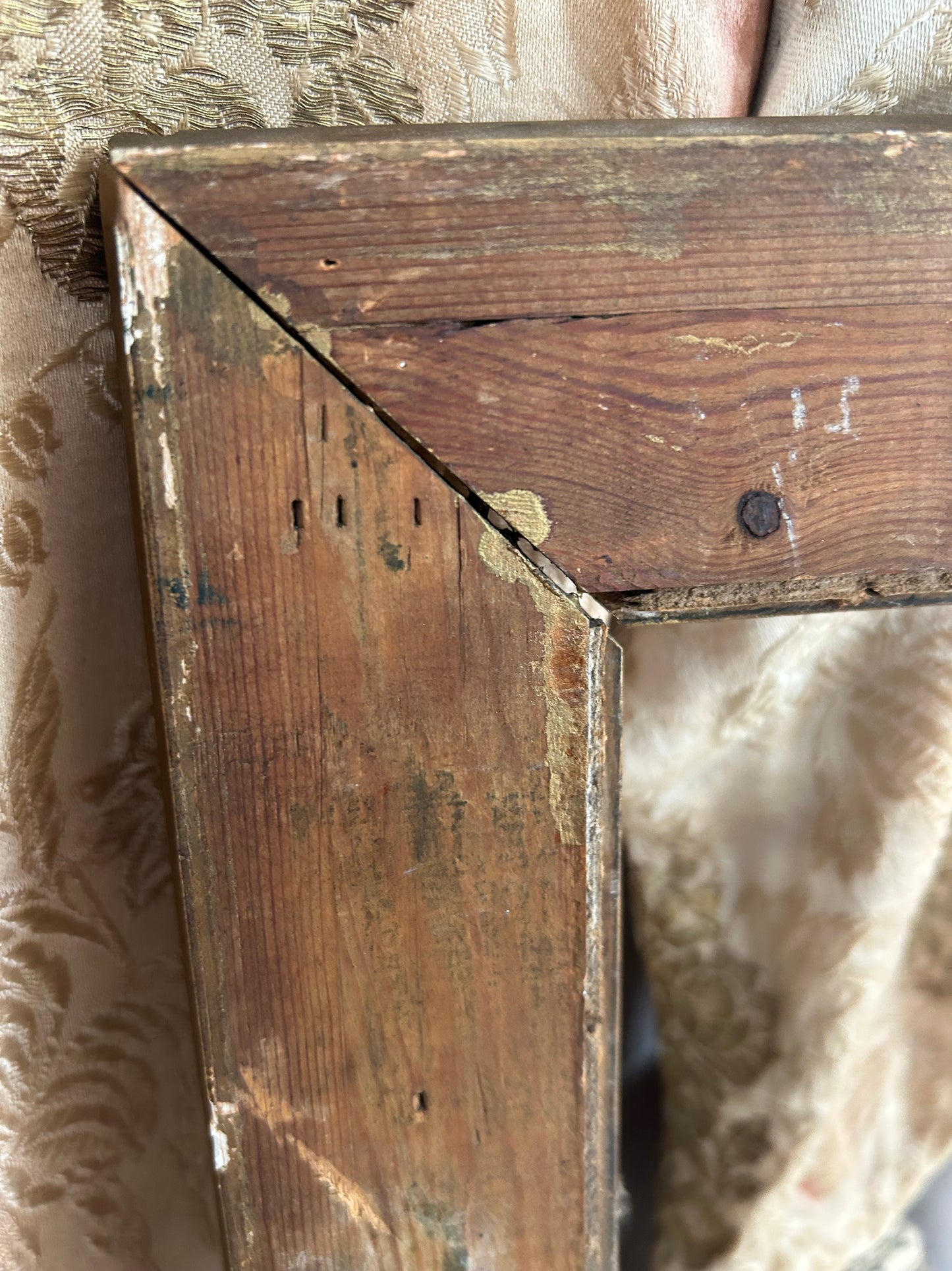 RESERVED. For B. Antique carved giltwood frame.