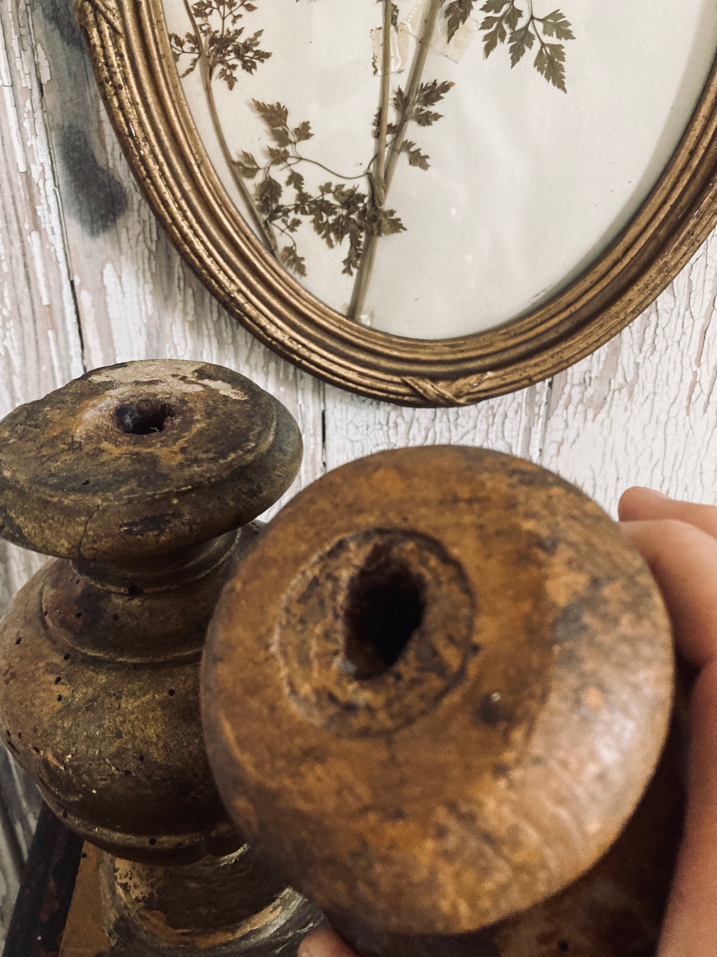 French eighteenth century antique display stands.