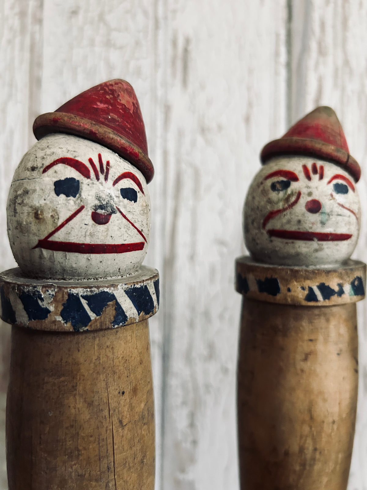 Antique french Folk art vintage toys.