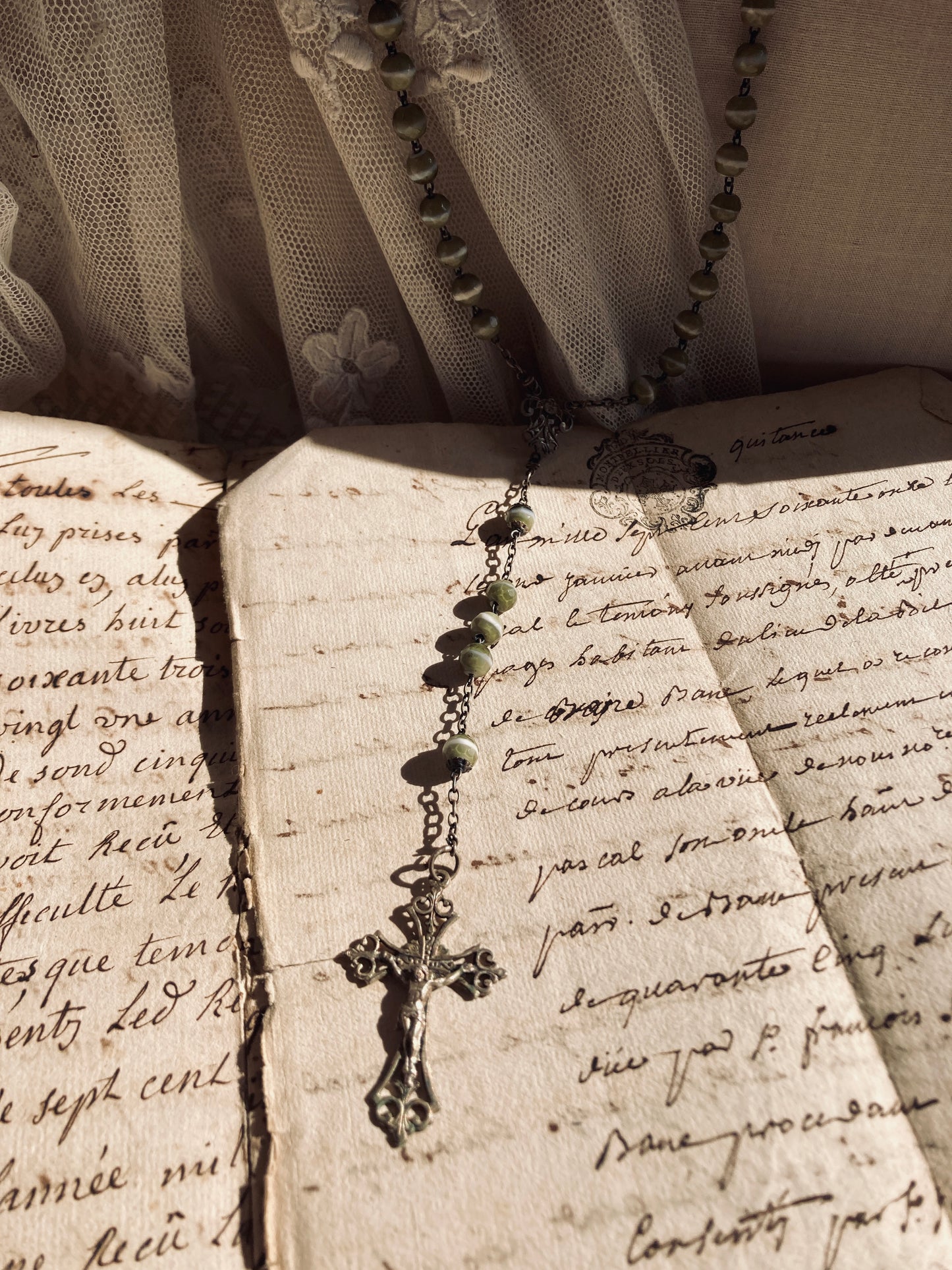 Stunning Antique french rosary.