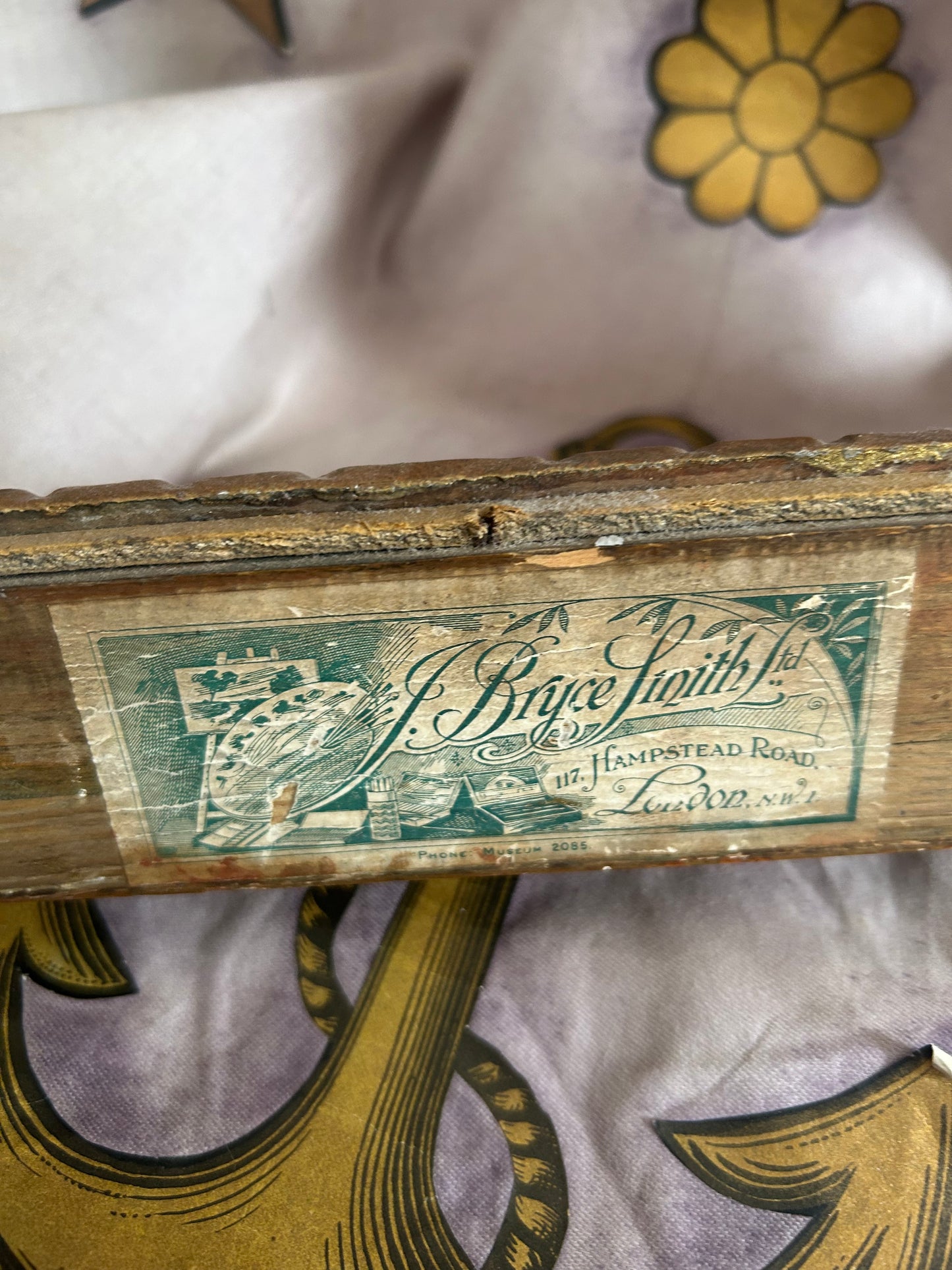 RESERVED. For B. Antique carved giltwood frame.