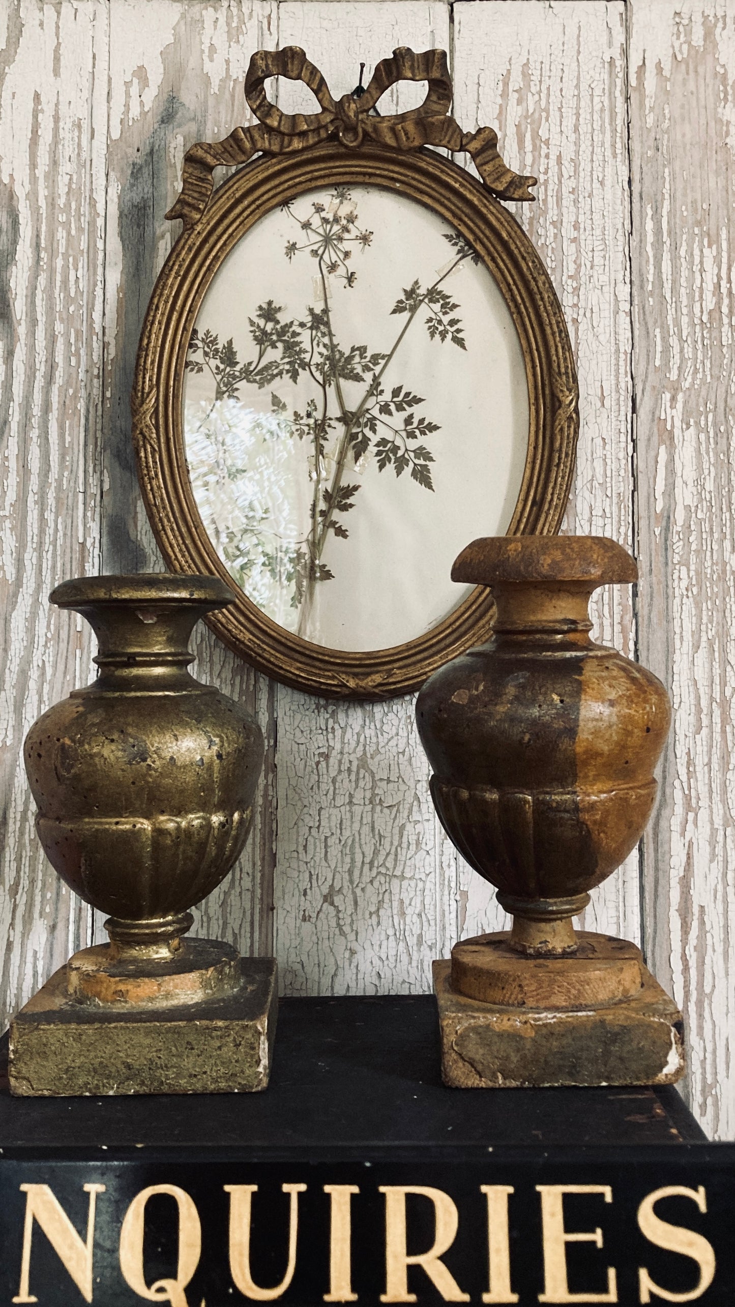 French eighteenth century antique display stands.