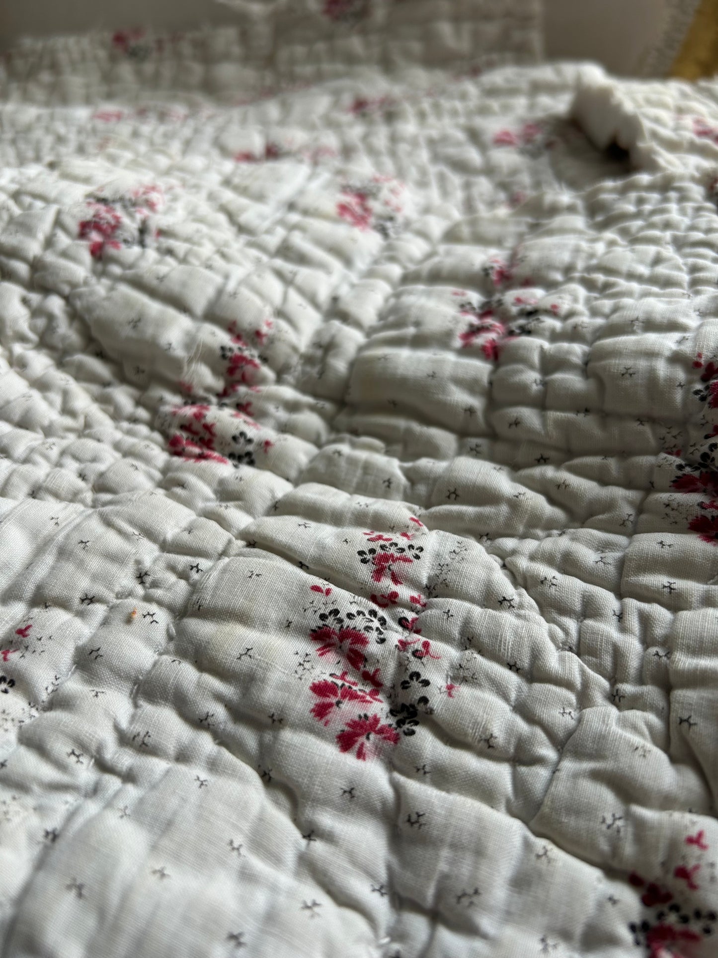 Nineteenth century french quilt pieces