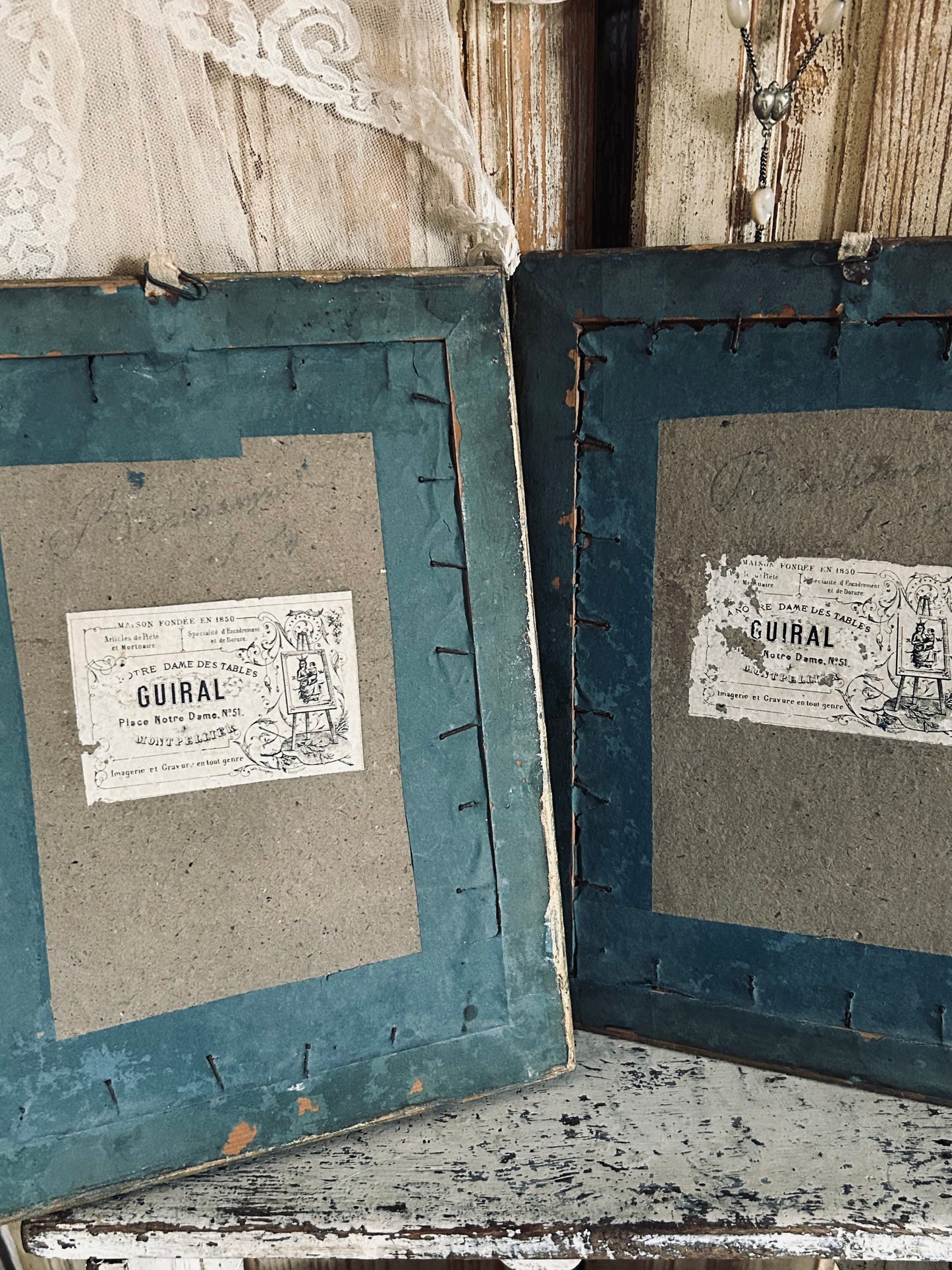 Pair of nineteenth century Religious pictures.