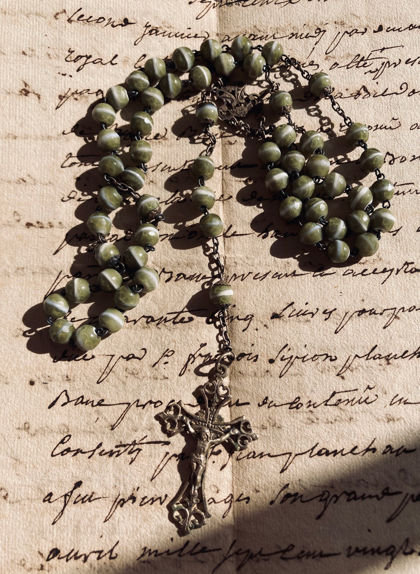 Stunning Antique french rosary.