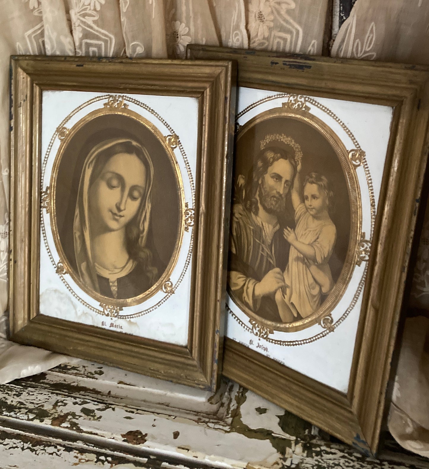 Pair of Nineteenth century french wall hangings.