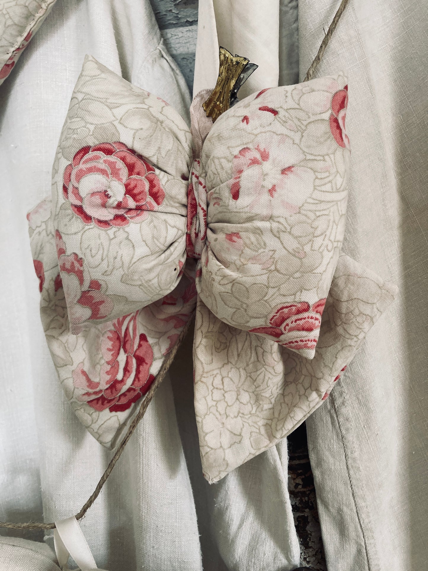 French antique textile bows