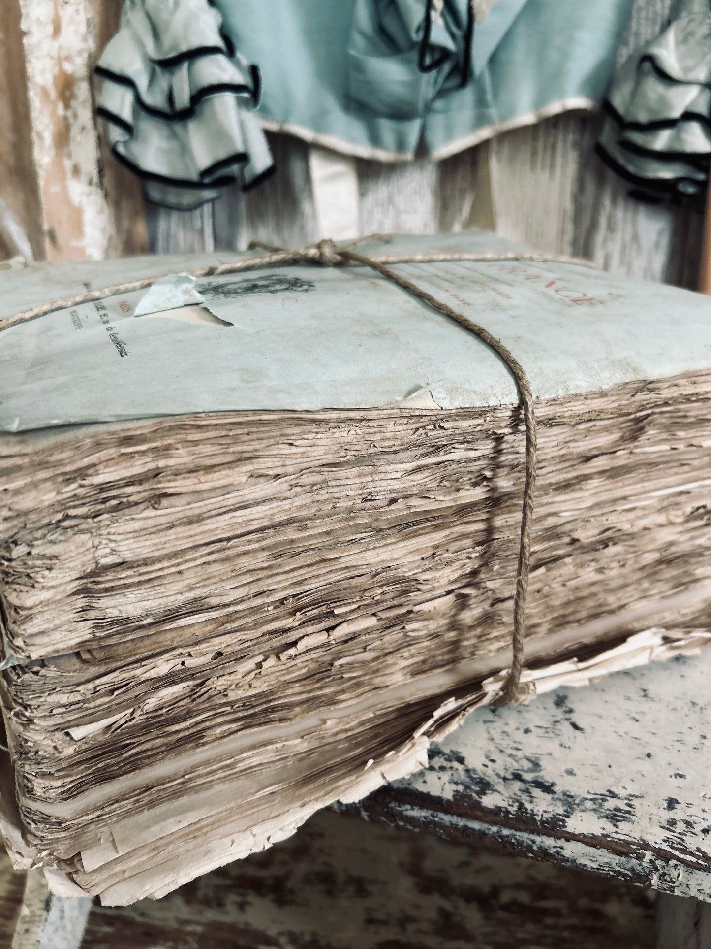 Nineteenth century frothy french books.