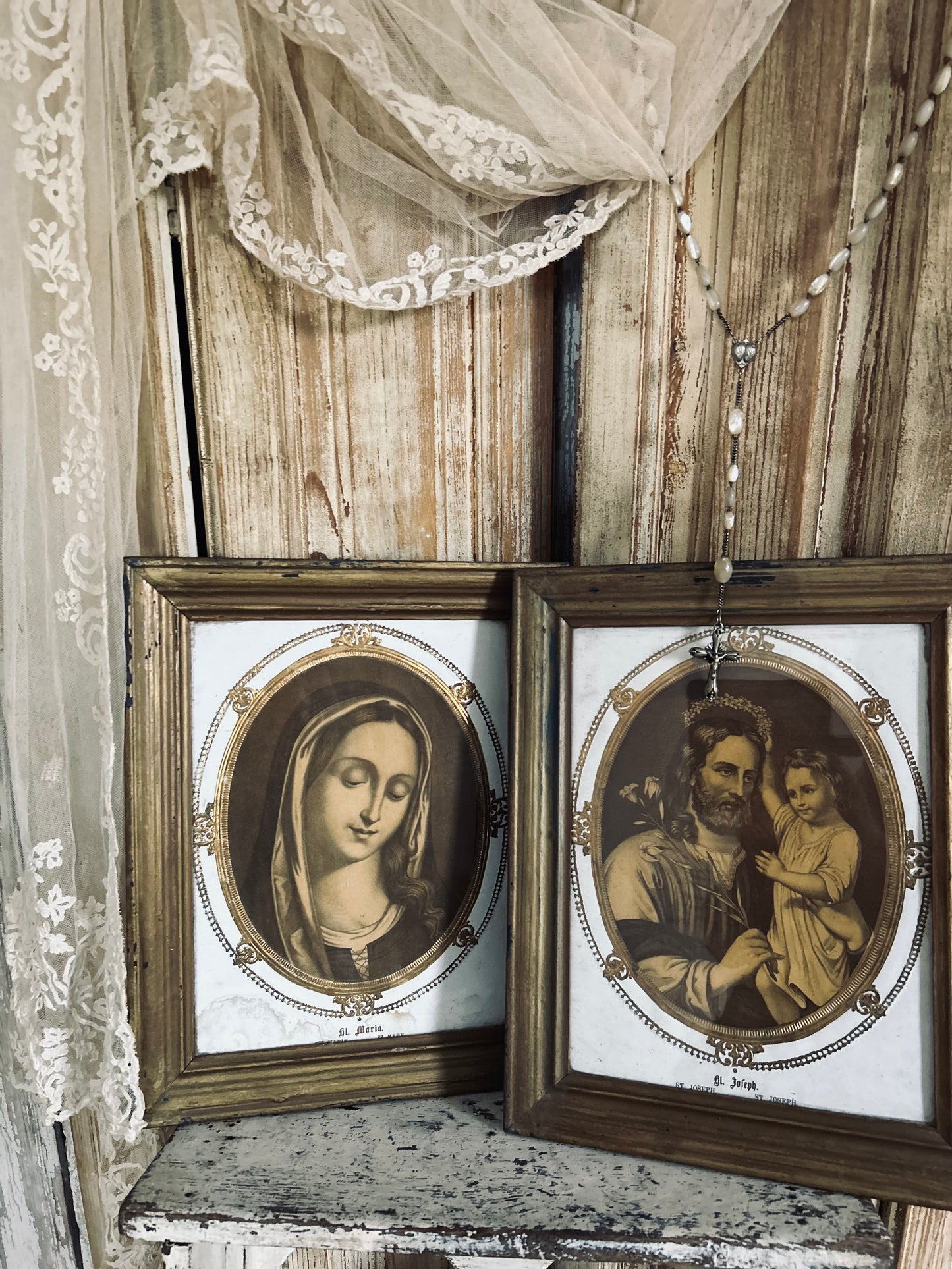 Pair of nineteenth century Religious pictures.