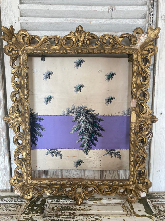Antique 1850s french textile designs, hand painted.