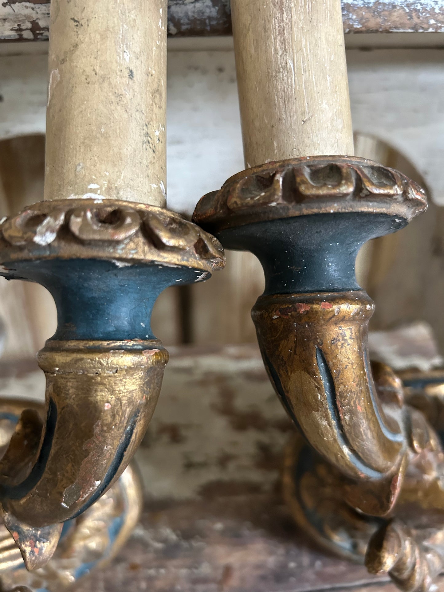 Pair of 1920s wall sconce lights.