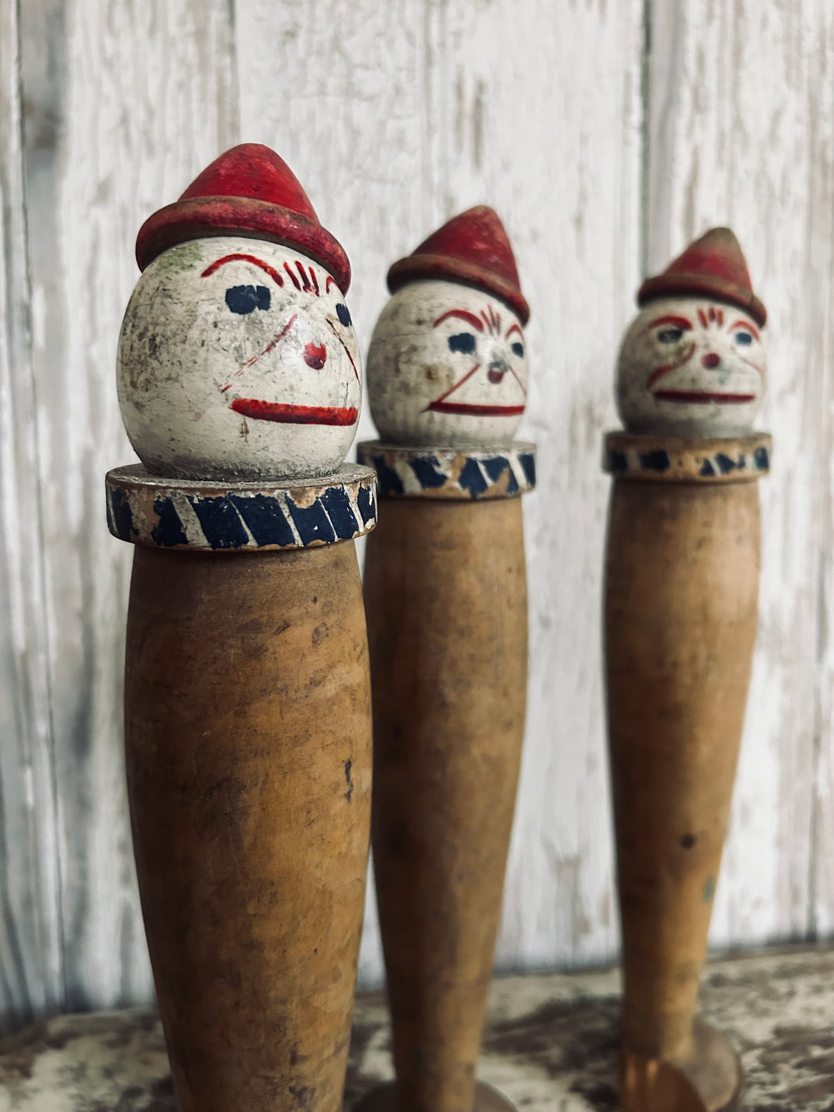 Antique french Folk art vintage toys.