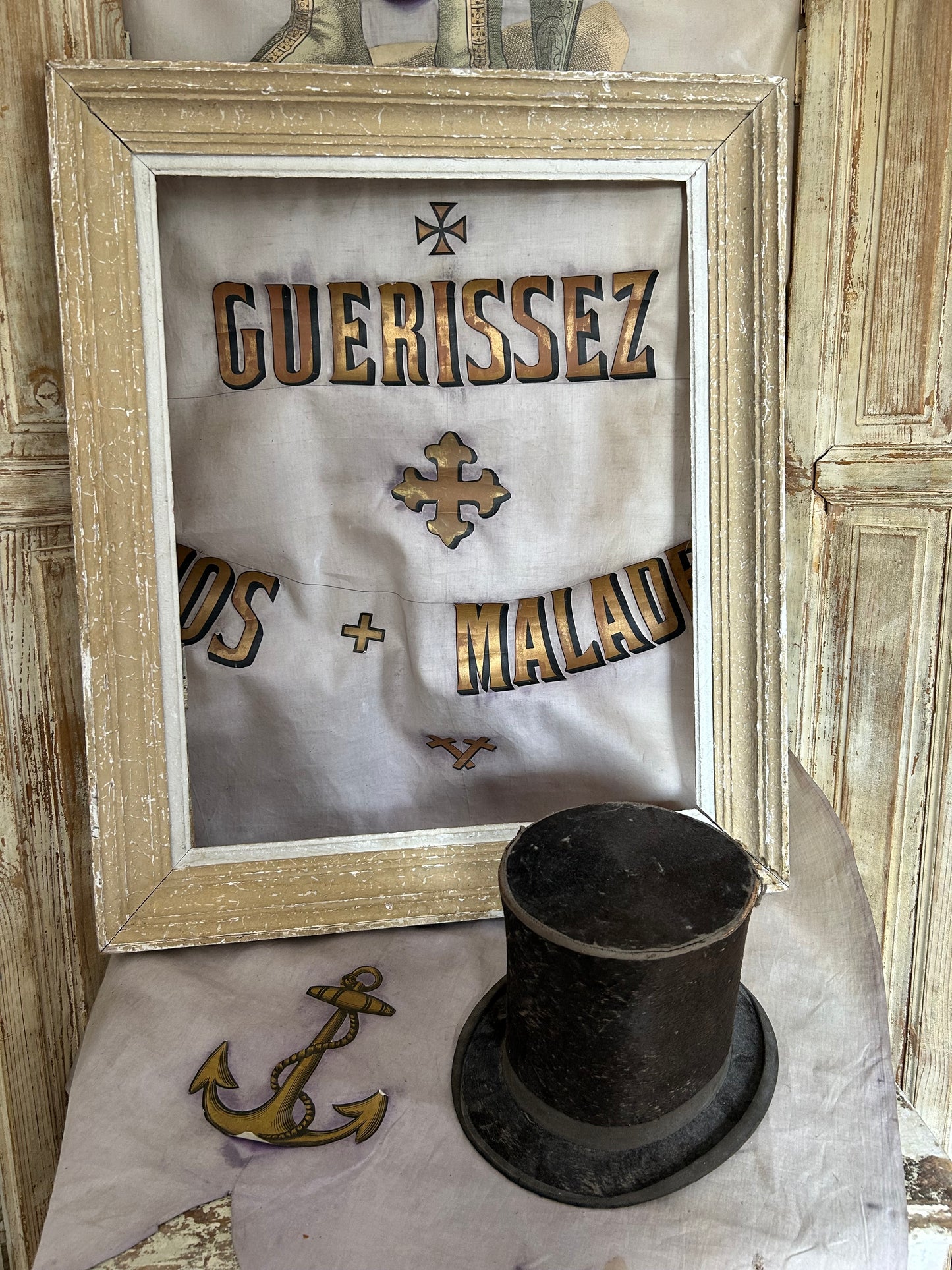 Antique large montparnasse french frame.