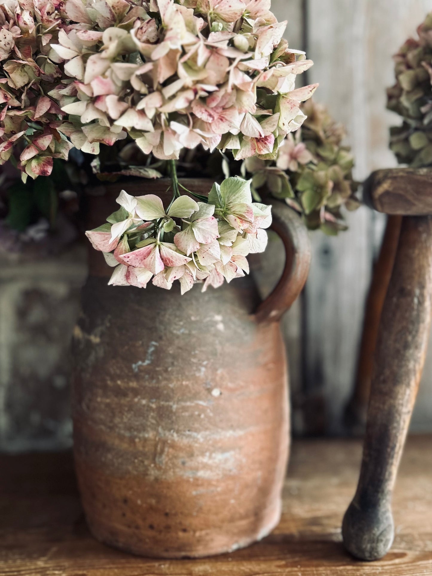 Large french terracotta water/ cider jug